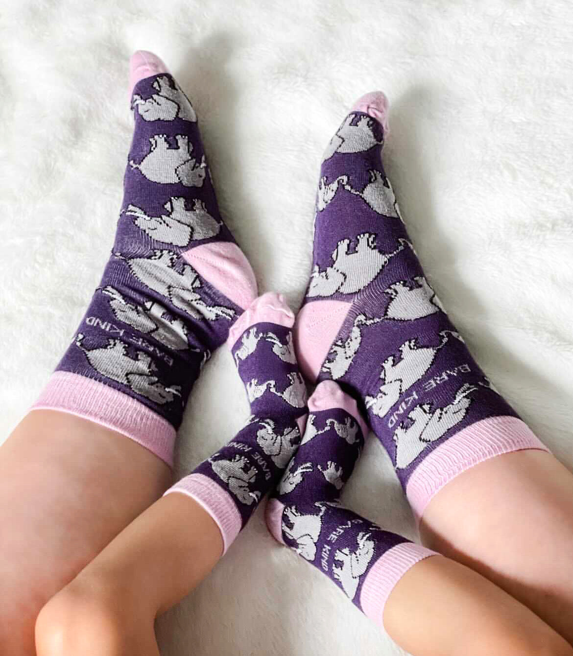Bare Kind Elephant Print Bamboo Socks