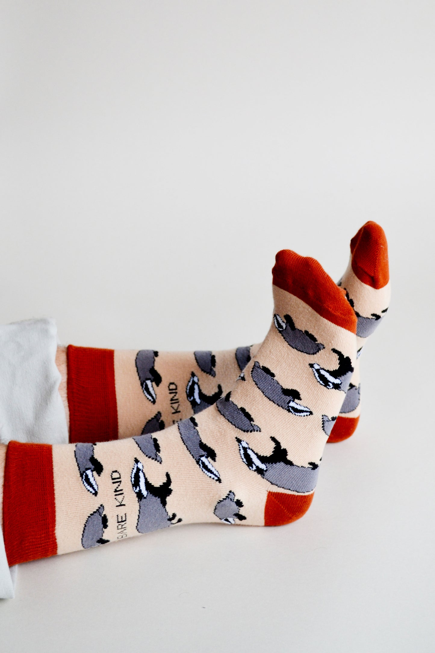 Bare Kind Badger Print Bamboo Socks