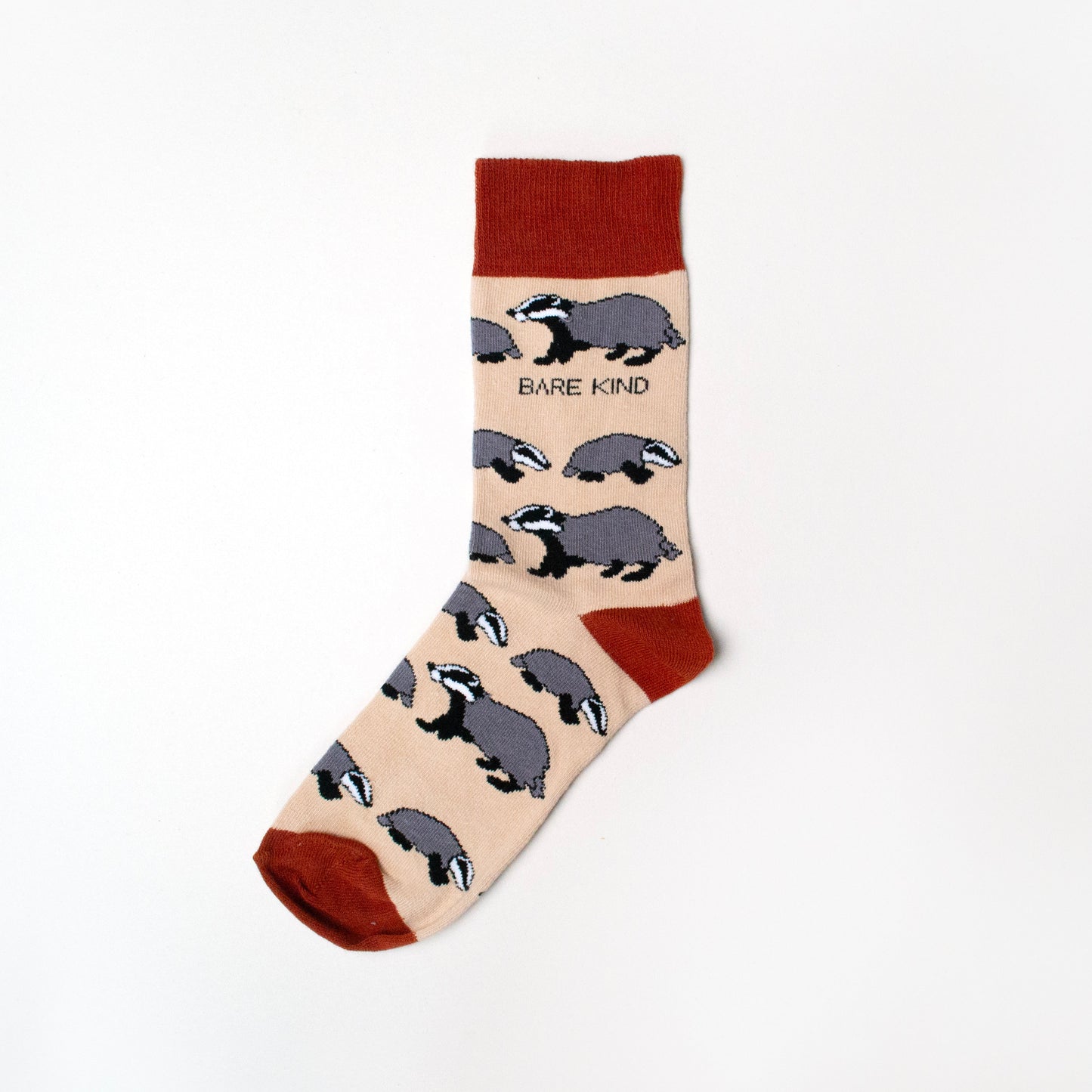 Bare Kind Badger Print Bamboo Socks