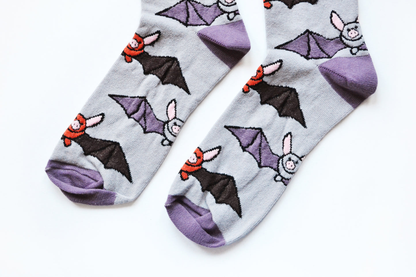 Bare Kind Bat Print Bamboo Socks