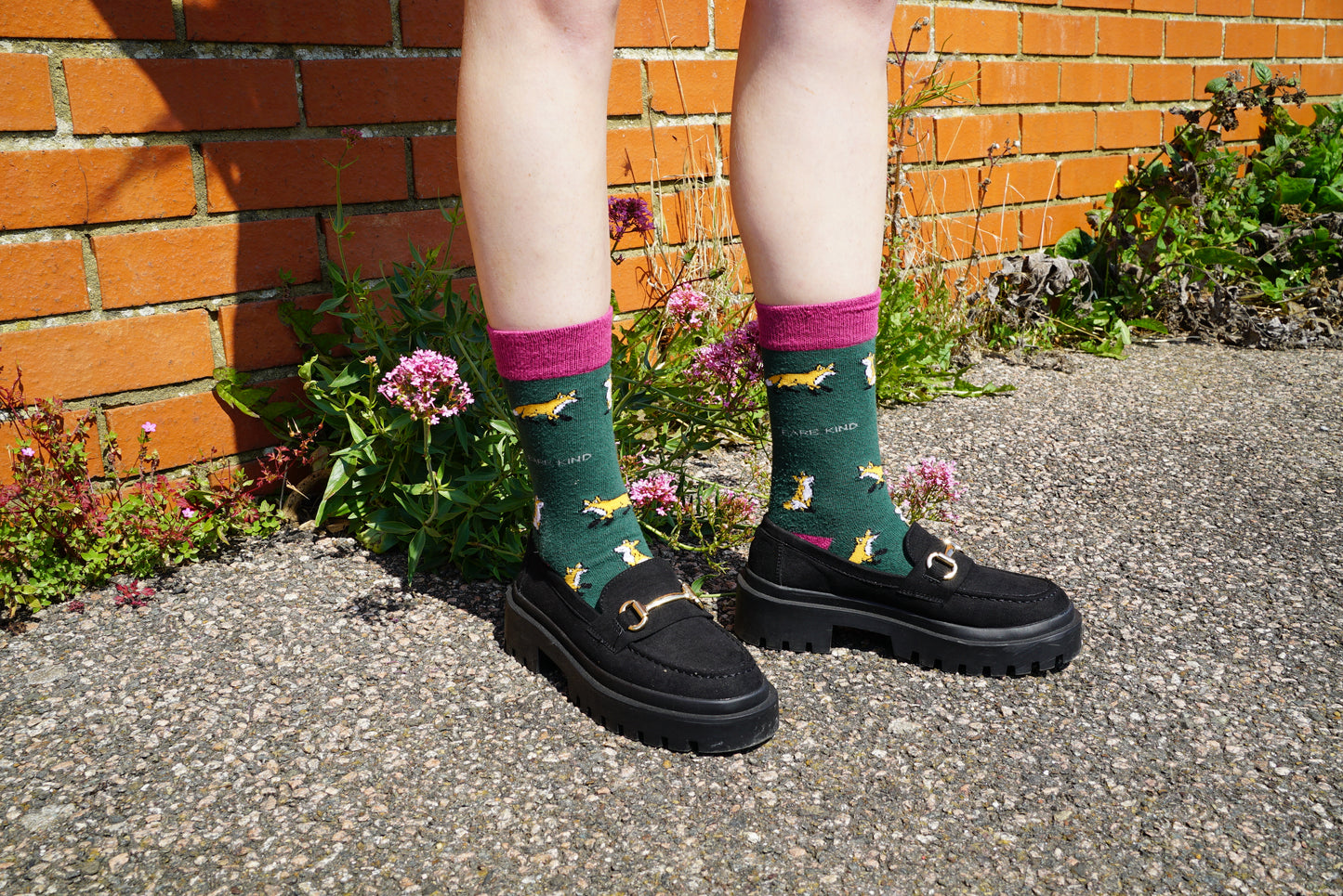 Bare Kind Fox Print Bamboo Socks
