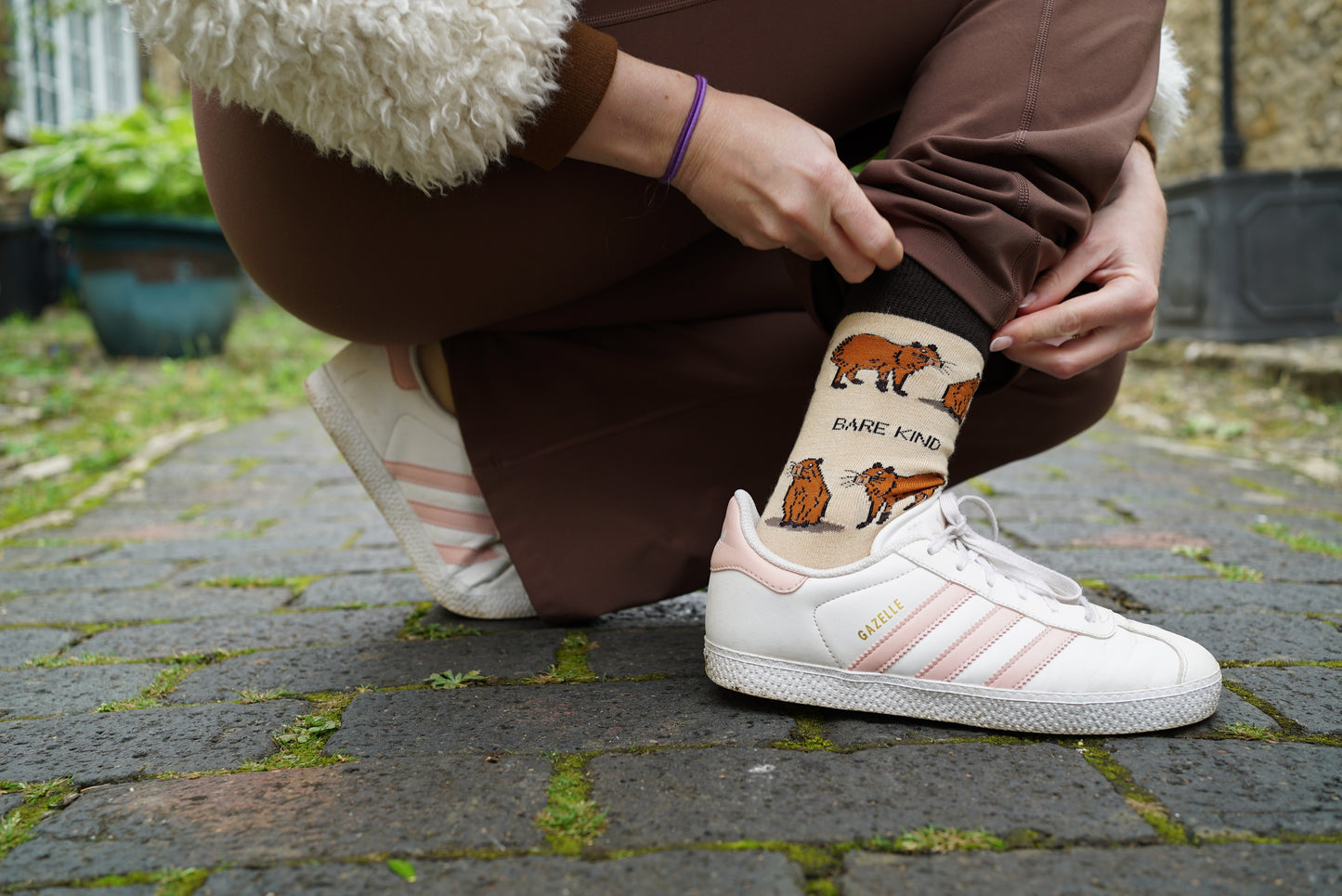 Bare Kind Capybara Print Bamboo Socks