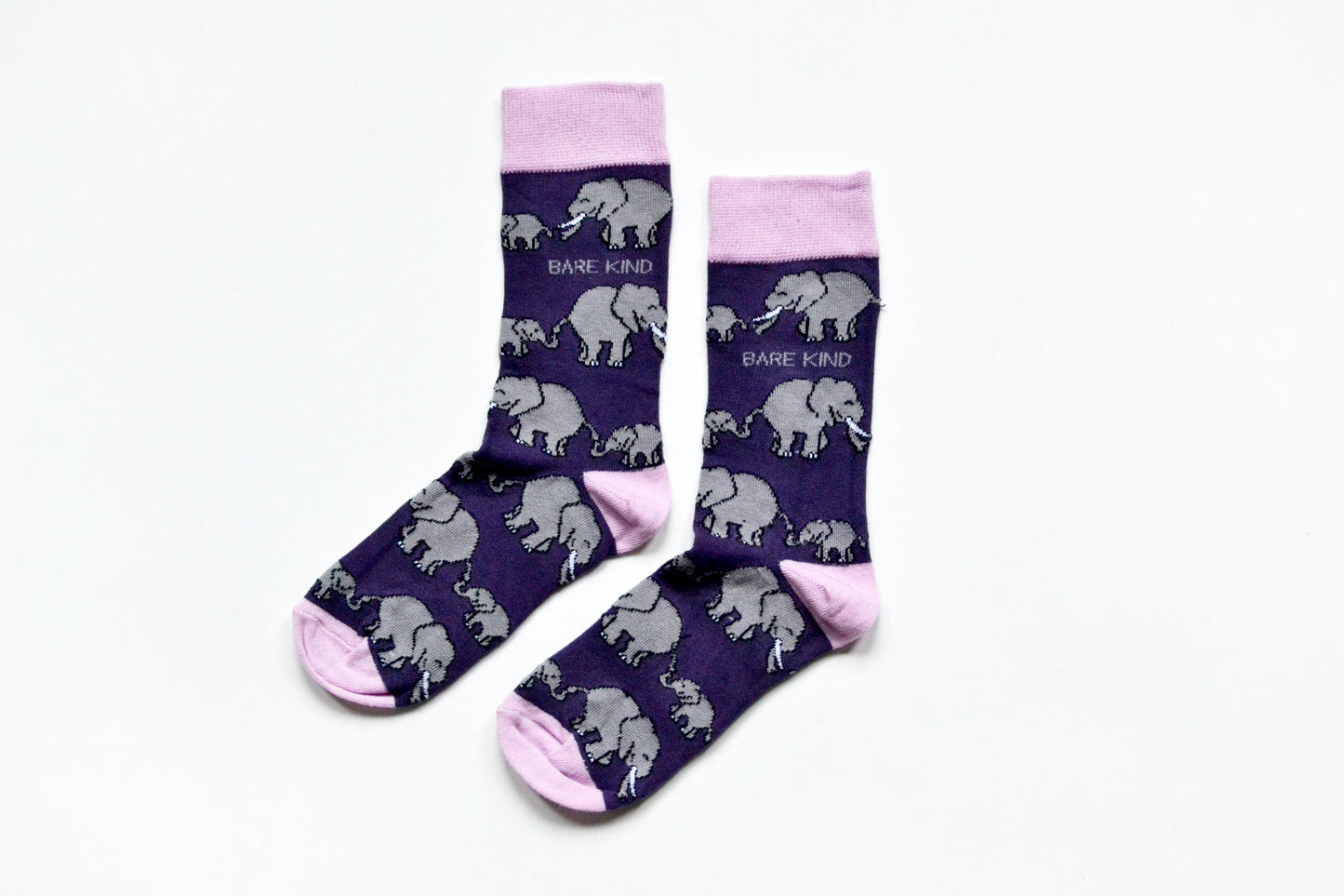 Bare Kind Elephant Print Bamboo Socks