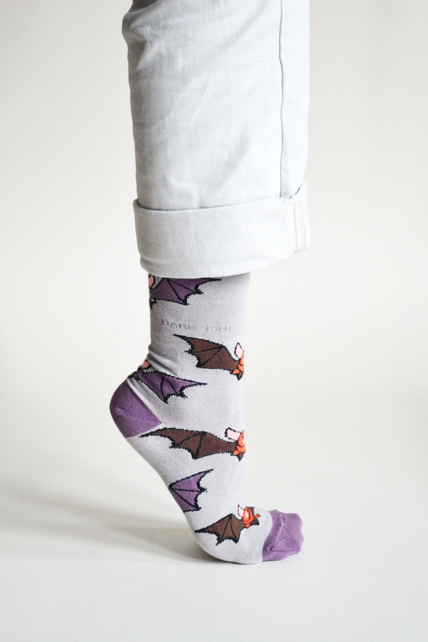 Bare Kind Bat Print Bamboo Socks