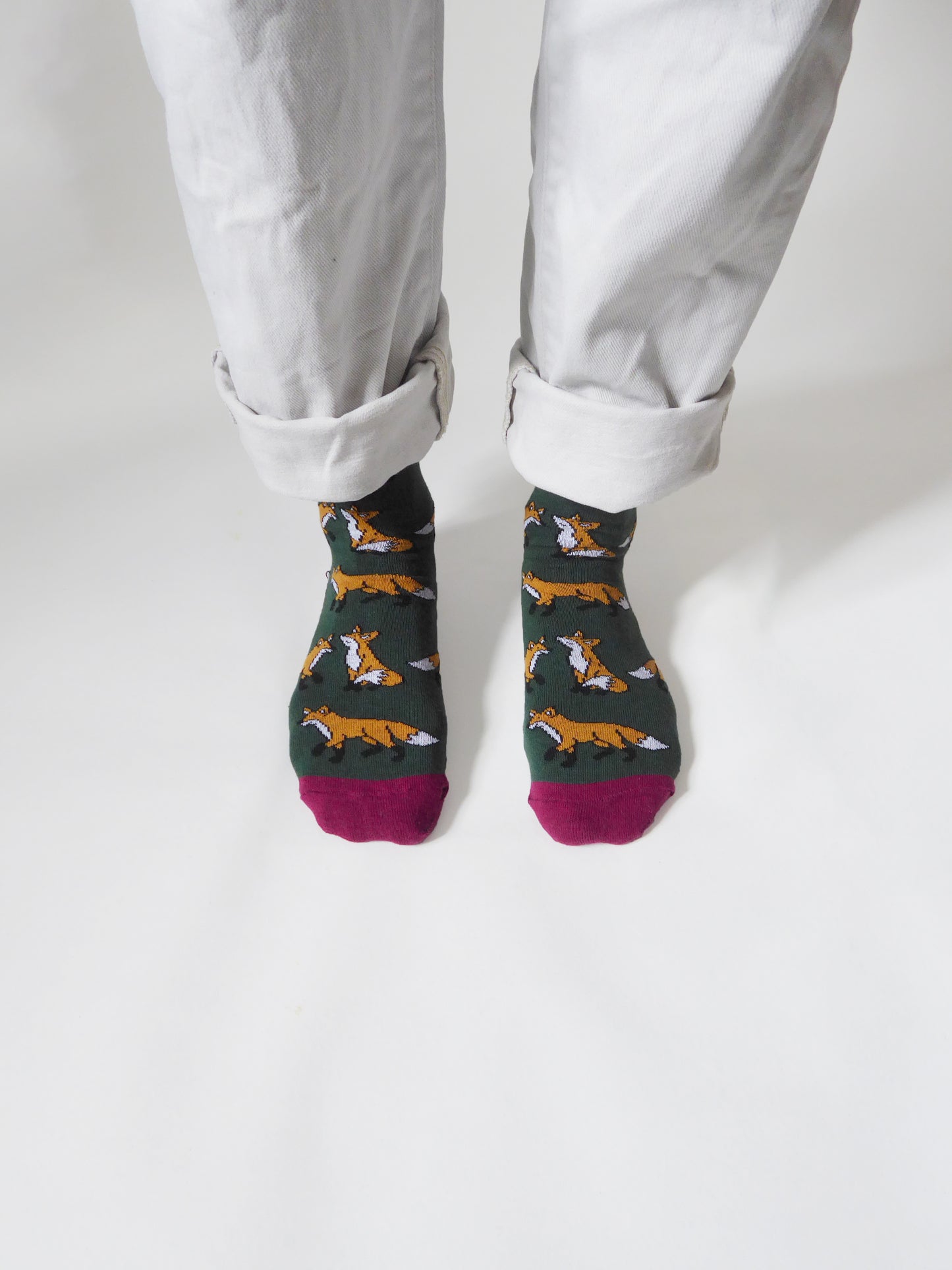 Bare Kind Fox Print Bamboo Socks