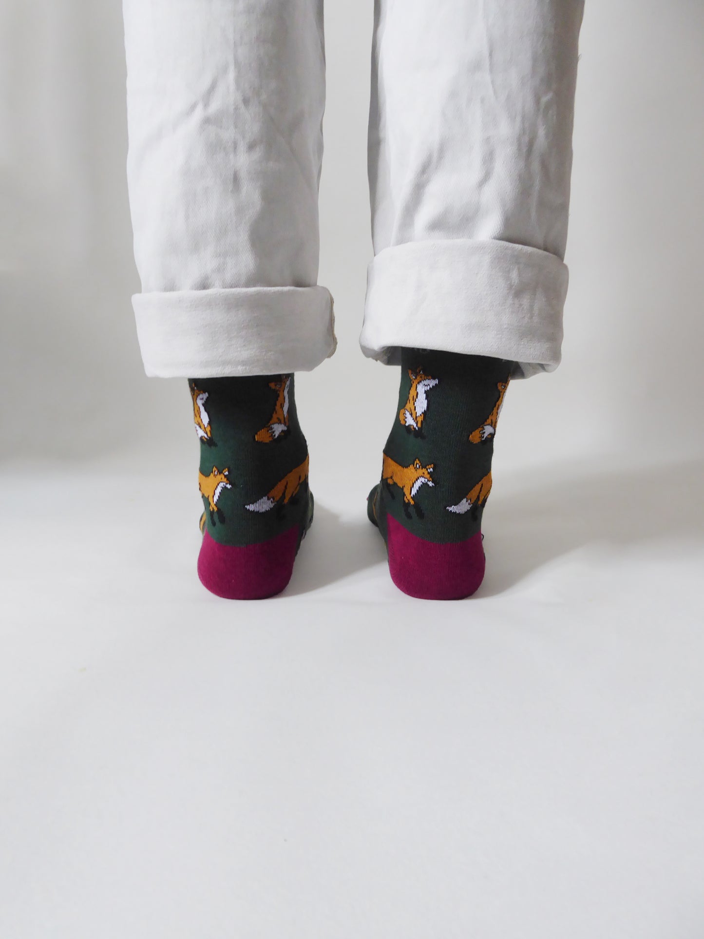 Bare Kind Fox Print Bamboo Socks