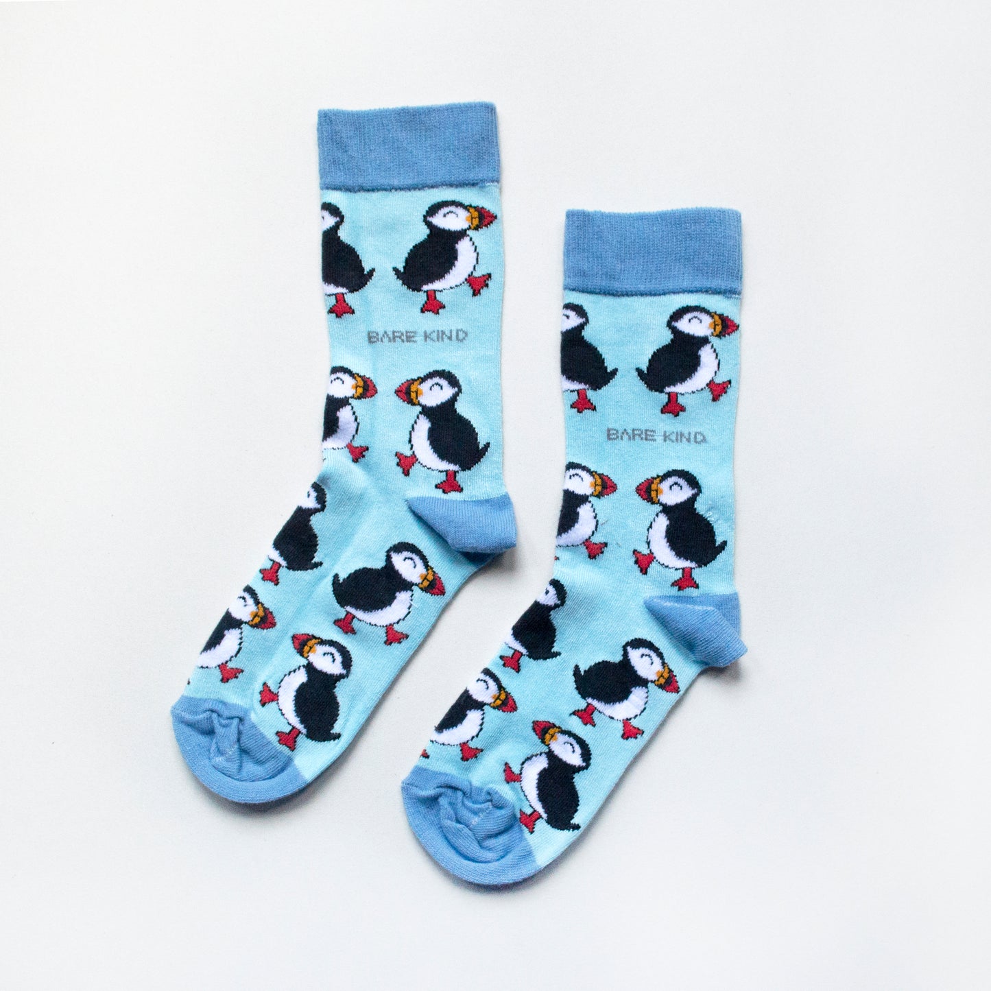 Bare Kind Puffin Print Bamboo Socks