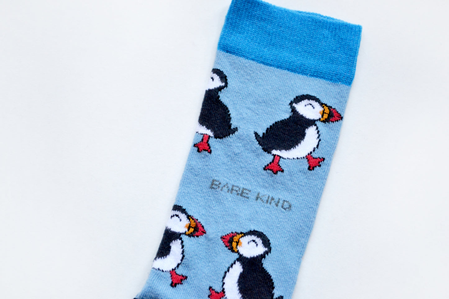 Bare Kind Puffin Print Bamboo Socks