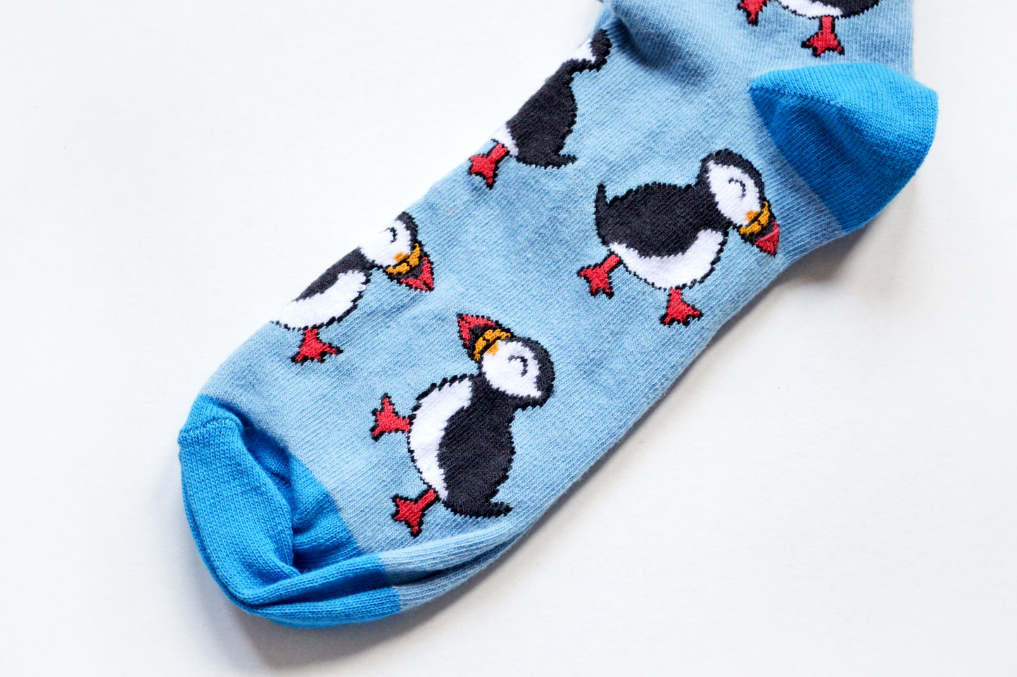 Bare Kind Puffin Print Bamboo Socks
